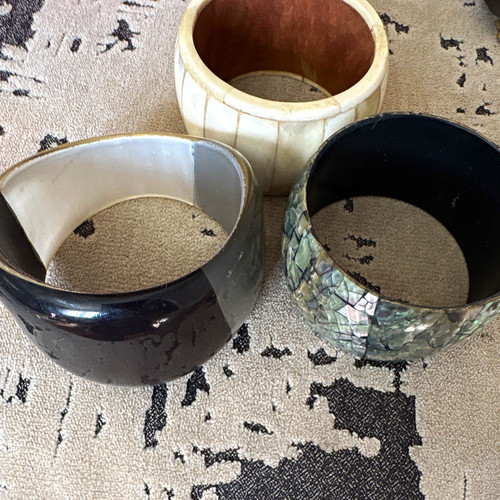 Vintage wide bangle bracelet - wide,
