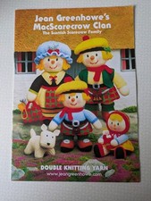 Jean Greenhowe's MACSCARECROW CLAN  Knitting Pattern Book NEW front covers diffe