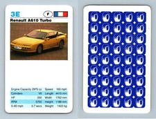 Renault A610 Turbo - Exotic Cars 1999 Winning Moves Top Trumps Card