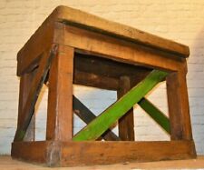 3 available Industrial pitch pine antique table kitchen island coffee table