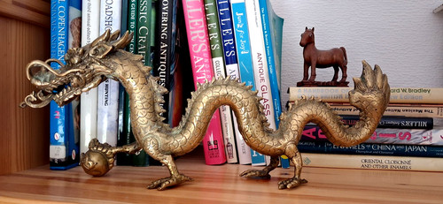 Large cast brass chinese - ,