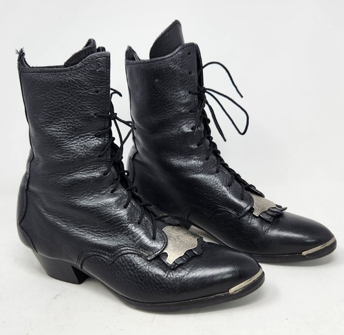 Vtg black leather kiltie - vtg,