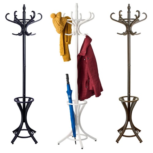 Wooden hat coat stand umbrella - wooden,