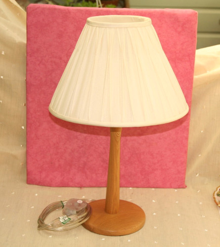 Habitat wooden lamp base pale - lamp,