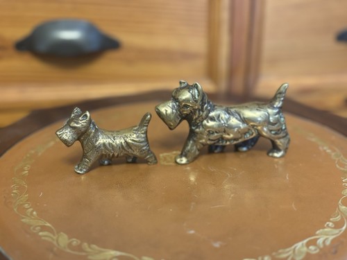 Brass dog ornament small - brass,