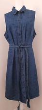 Tu Denim Midi Shirt Dress Size