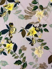 Premium Scuba Fabric Hibiscus