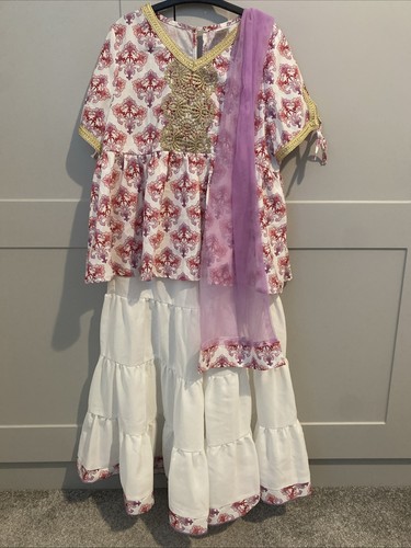 Lovely pink and white sharara - lovely,