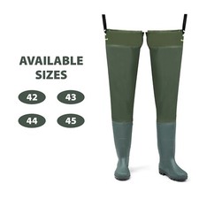 Nylon Thigh Hip Waders Waterproof Fly Coarse Fishing Muck Wader Thigh Boots