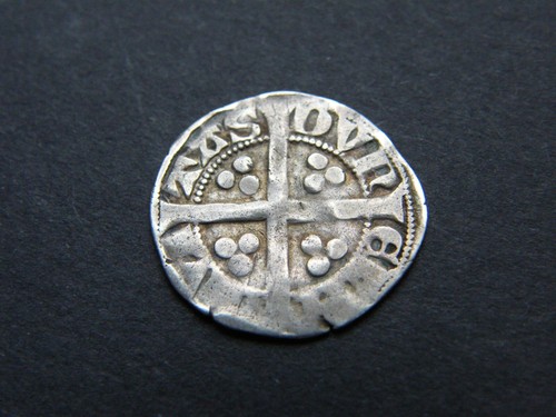 Edward hammered silver penny - silver,