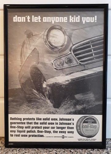Framed original classic car - framed,