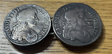 1679 King Charles II Silver Crown Belt Buckle with Two Silver Crowns VERY RARE