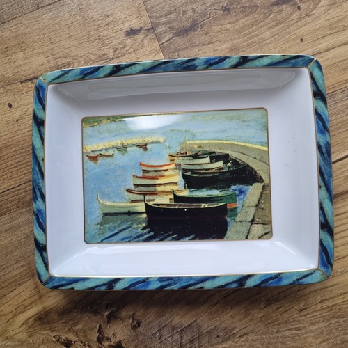 Porcelain tray border fine - porcelain,