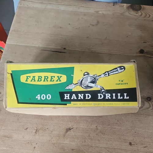 Fabrex 400 hand drill boxed - fabrex, drill,boxed