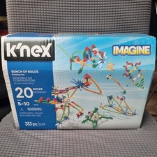 K'nex Bunch of Builds Set 18818, 353 Pieces, Age 5-10, 20 Builds. Unused.