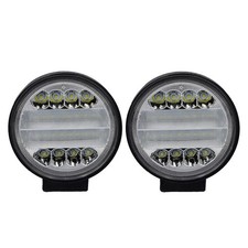2pcs Round 24LED Spot Light Work Lamp For Car Truck Off-road 4WD SUV Use xha