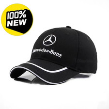 Mercedes Embroidered Baseball Cap Hat  Black UK