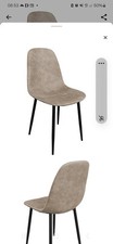 Pcs faux suede dining - pcs, chair