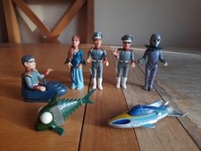 A Full Set Stingray Figures +  Terror Fish And  Stingray Submarine Vintage 1992.