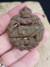 Vintage Tank Corps Cap Badge