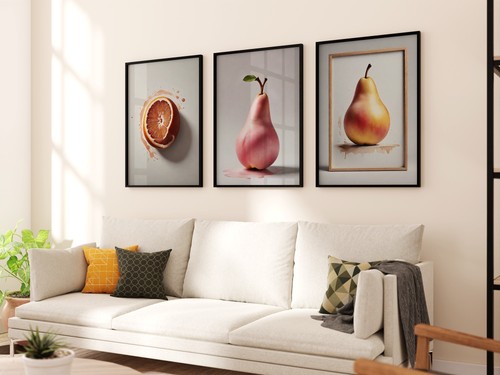 Pear watercolor print - pear, 3