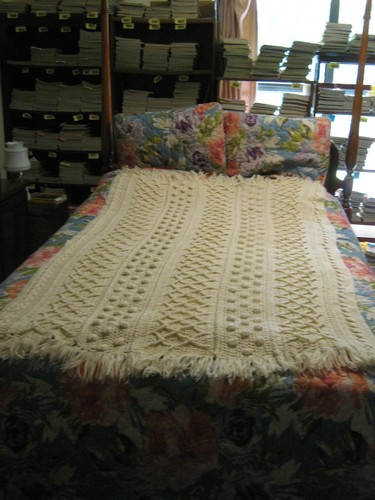 New handmade crocheted afghan - new,