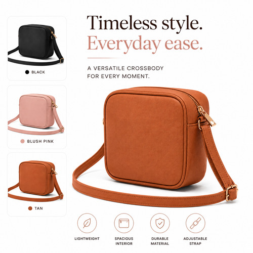 Womens leather crossbody - pu,