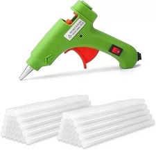 Mini Glue Gun Hot Melt Electric with 50 Adhesive Glue Sticks DIY Hobby Craft UK