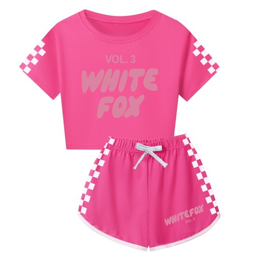 Kids adults white pink foxes - kids,