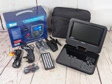 Tevion Black Portable DVD Player 7” Reads SD Cards And USB Car & 240v  Power