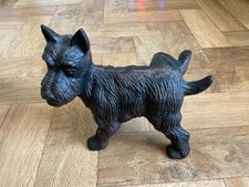 Vintage Scotty peeing dog Door Stop, Heavy Cast Iron.