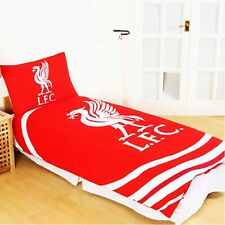 New Official Liverpool FC Single Bed Duvet Cover & Pillowcase Set, PolyCotton