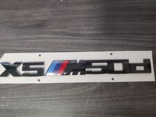 BMW X5 M50D BADGE IN GLOSS BLACK. Brand NEW