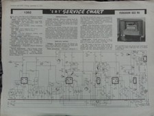 Ferguson 6 Valve Mono Radiogram Model 653RG Service manual