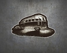 BOMONSTER Power Glow Decal - Old School Lowbrow Aircooled Boxer Bus Sticker