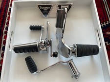 Triumph Thunderbird 1600/1700 Storm Chrome Foot Control Plates Pegs/Lever/Pedal