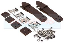 Pair of (2x) Brown Leather