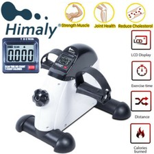 Mini Hand Foot Pedal Trainer Exerciser Mini Exercise Bike Bicycle Indoor Gym UK
