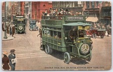 Vintage Double Deck Bus on