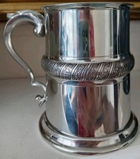Vintage Pewter Tankard. Made