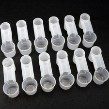 20x Bird Feeder Drinker Cup Water Bottle Drinking Bowl Poultry Dove Pigeon Tool