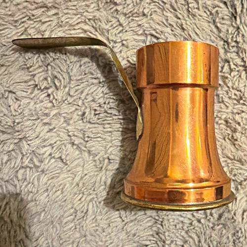 Copper jug ornament with - ornament,