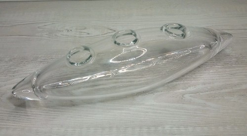 Clear handblown leonardo glass - handblown,