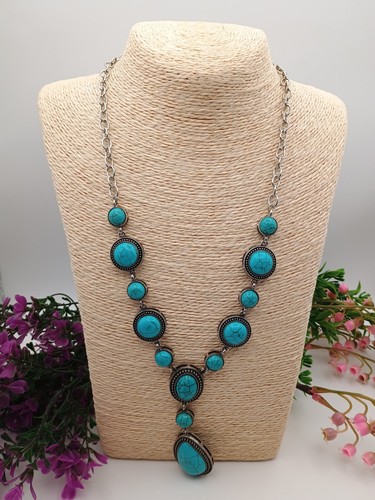 Faux turquoise stones shaped - turquoise,