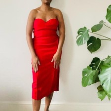 Zara Red Midi Dress With