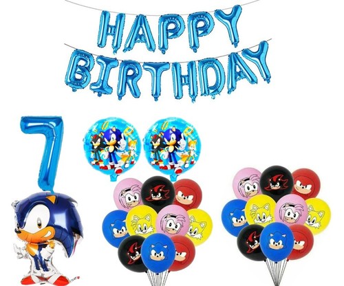 Sonic 7th birthday party - sonic,