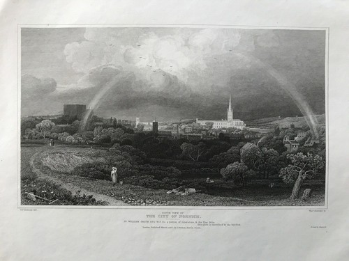1827 antique print south - antique,