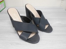 FIORE BLACK MULE SANDALS - UK SIZE 5 - WORN ONCE - VERY GOOD CONDITION