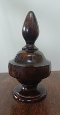 Vintage Large Metal Finial Painted Wood Effect Approx. 20cm Tall