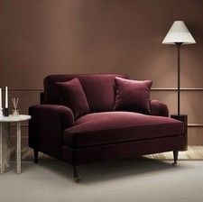 Velvet loveseat sofa - loveseat, 2